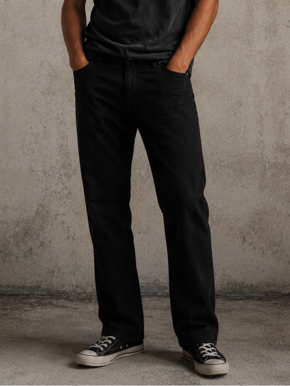 💗FREE WITH PURCHASE💗 American Rag Men's Black Comfort Stretch Straight Jeans